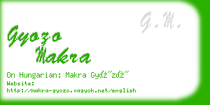 gyozo makra business card
